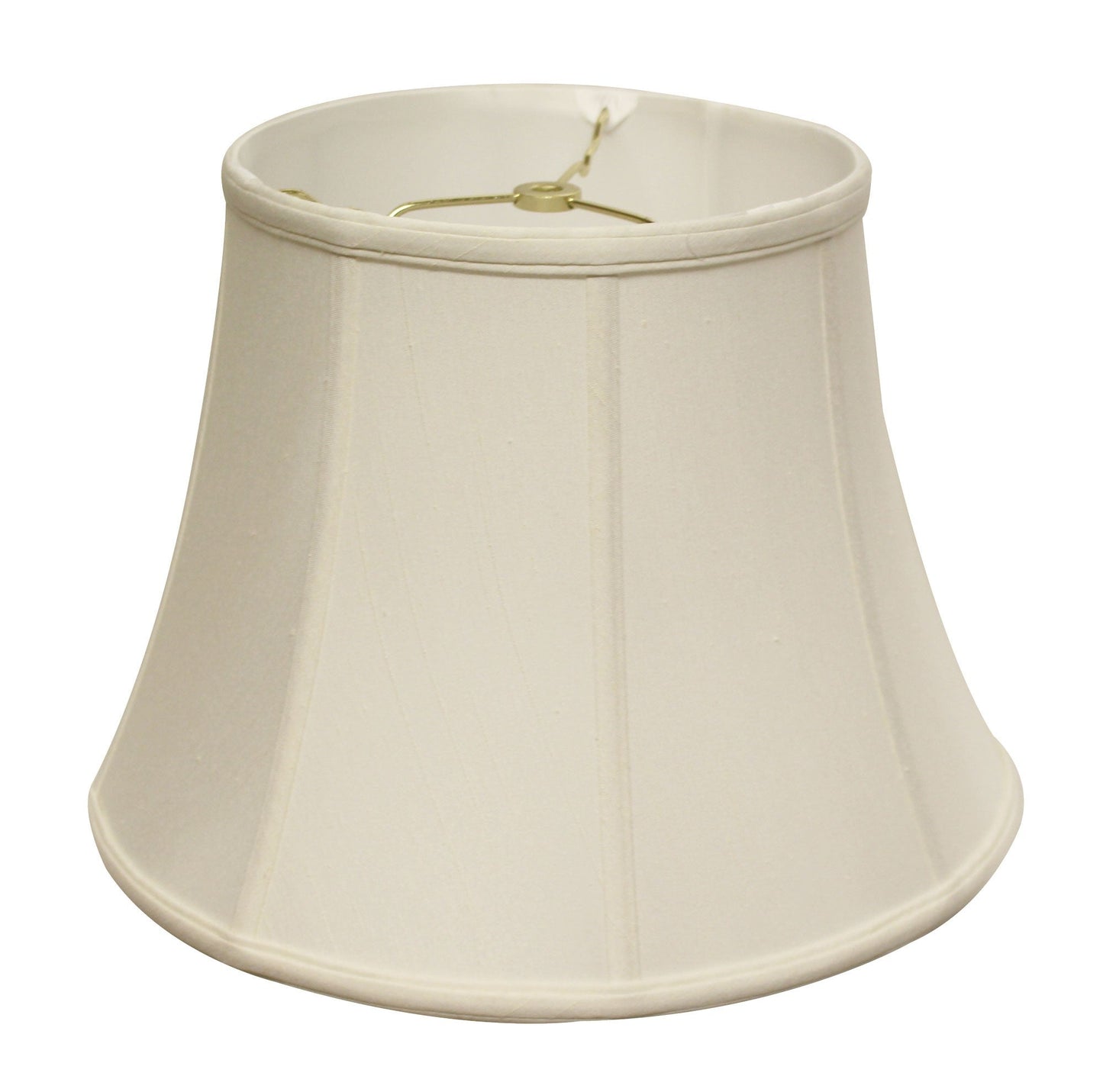 HomeRoots 16" Altered Bell Monay Shantung Lampshade in White Finish