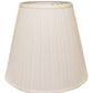 HomeRoots 16" Deep Empire Broadcloth Lampshade in White Finish