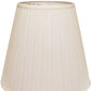 HomeRoots 16" Deep Empire Broadcloth Lampshade in White Finish