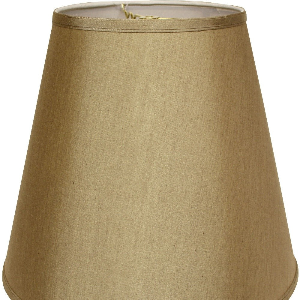 HomeRoots 16" Deep Empire No Slub Lampshade in Pale Brown Finish