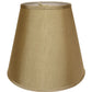 HomeRoots 16" Deep Empire No Slub Lampshade in Pale Brown Finish