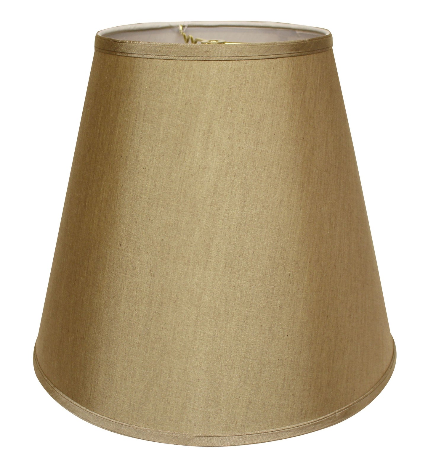 HomeRoots 16" Deep Empire No Slub Lampshade in Pale Brown Finish