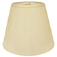 HomeRoots 16" Empire Deep Slanted Broadcloth Lampshade in Ivory Finish