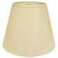 HomeRoots 16" Empire Deep Slanted Broadcloth Lampshade in Ivory Finish
