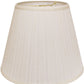 HomeRoots 16" Empire Deep Slanted Broadcloth Lampshade in White Finish