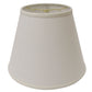 HomeRoots 16" Empire Deep Slanted Linen Lampshade in White Finish