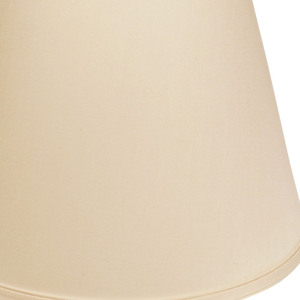 HomeRoots 16" Empire Deep Slanted No Slub Lampshade in Slate Grey Finish