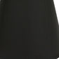 HomeRoots 16" Empire Deep Slanted Shantung Lampshade in Black Finish With White Lining