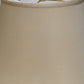 HomeRoots 16" Greige Sloped Euro Bell Pongee Shantung Lampshade