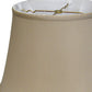 HomeRoots 16" Greige Sloped Euro Bell Pongee Shantung Lampshade
