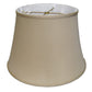 HomeRoots 16" Greige Sloped Euro Bell Pongee Shantung Lampshade