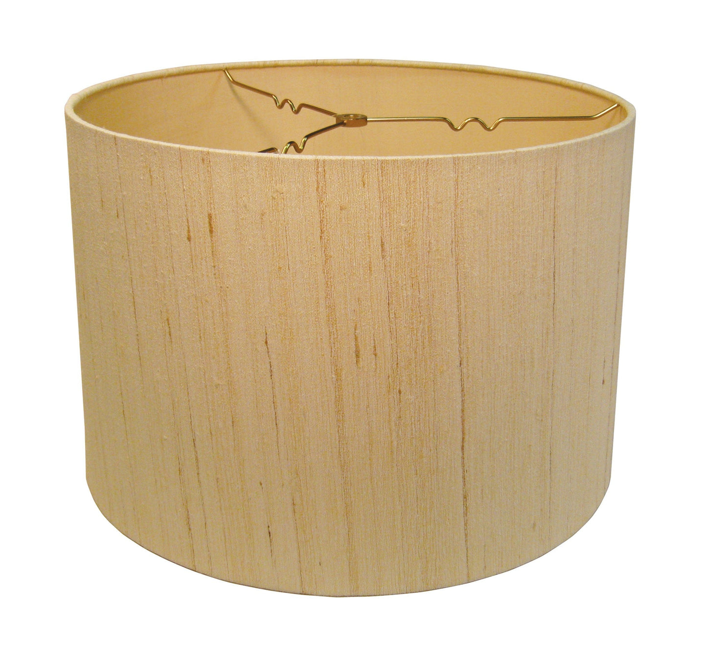 HomeRoots 16" Inherent Slanted Drum Raw Silk Lampshade