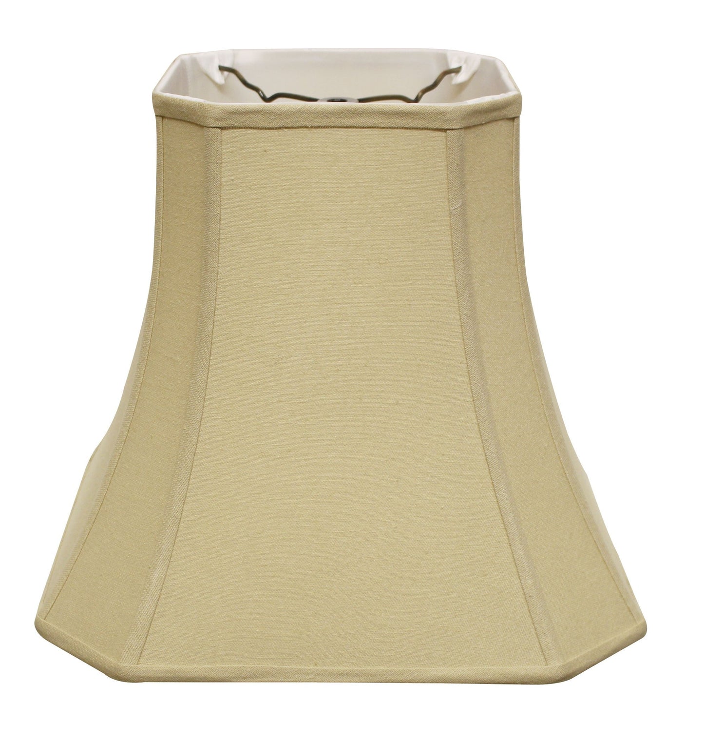 HomeRoots 16" Inherent Slanted Square Bell Linen Lampshade
