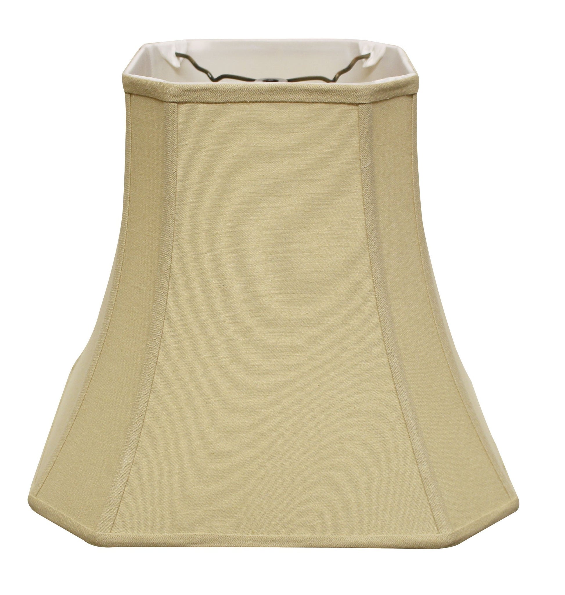 HomeRoots 16" Inherent Slanted Square Bell Linen Lampshade