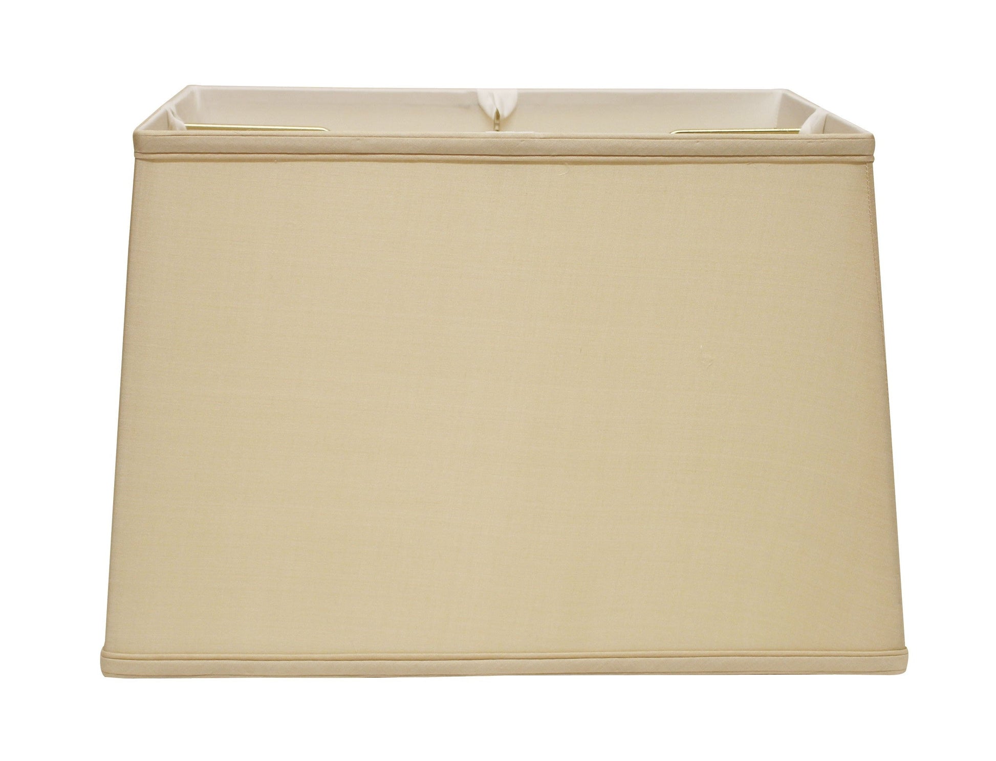 HomeRoots 16" Inherent Throwback Rectangle Pongee Silk Lampshade
