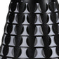 HomeRoots 16” Modern Metal Bedside Table Lamp in Black and White Finish