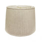 HomeRoots 16" Paperback Linen Lampshade With Side Pleats in Cream Finish
