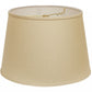 HomeRoots 16" Parchment Rounded Empire Slanted Linen Lampshade in Beige Finish