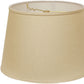 HomeRoots 16" Parchment Rounded Empire Slanted Linen Lampshade in Beige Finish