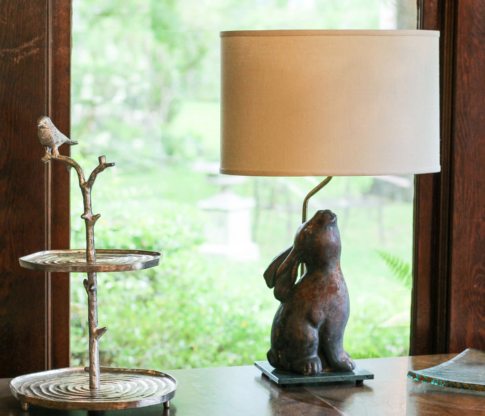 HomeRoots 16" Parchment Throwback Oval Linen Lampshade in Beige Finish