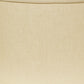 HomeRoots 16" Parchment Throwback Oval Linen Lampshade in Beige Finish