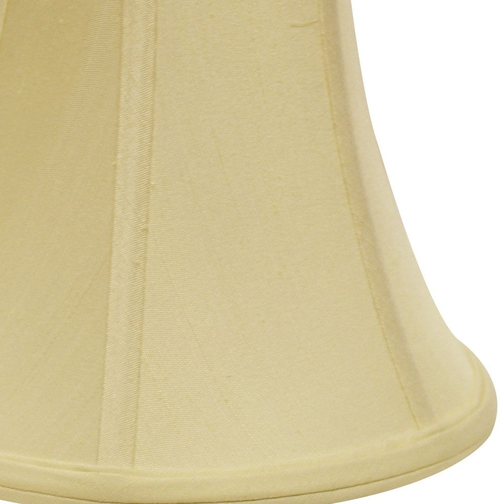 HomeRoots 16" Premium Bell Monay Shantung Lampshade in Antique White Finish