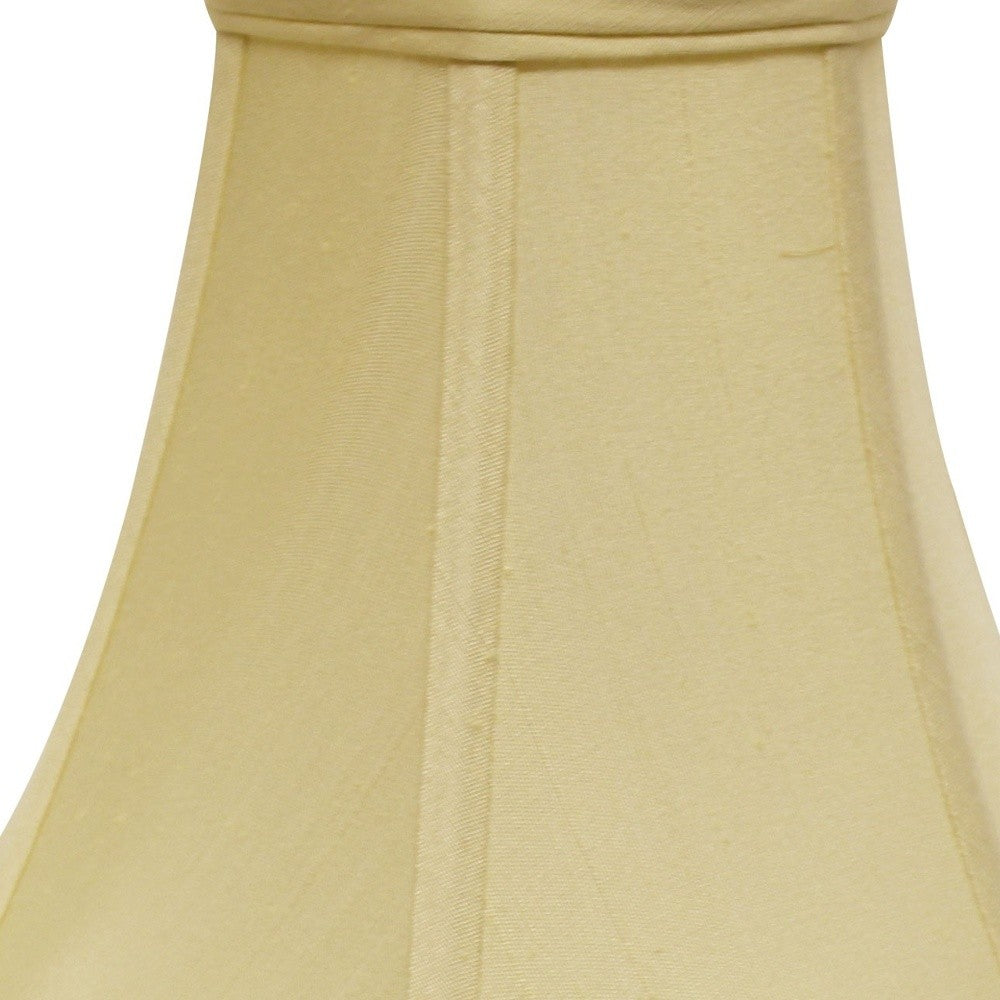 HomeRoots 16" Premium Bell Monay Shantung Lampshade in Antique White Finish