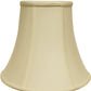 HomeRoots 16" Premium Bell Monay Shantung Lampshade in Ivory Finish