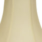 HomeRoots 16" Premium Bell Monay Shantung Lampshade in Ivory Finish