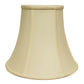 HomeRoots 16" Premium Bell Monay Shantung Lampshade in Ivory Finish