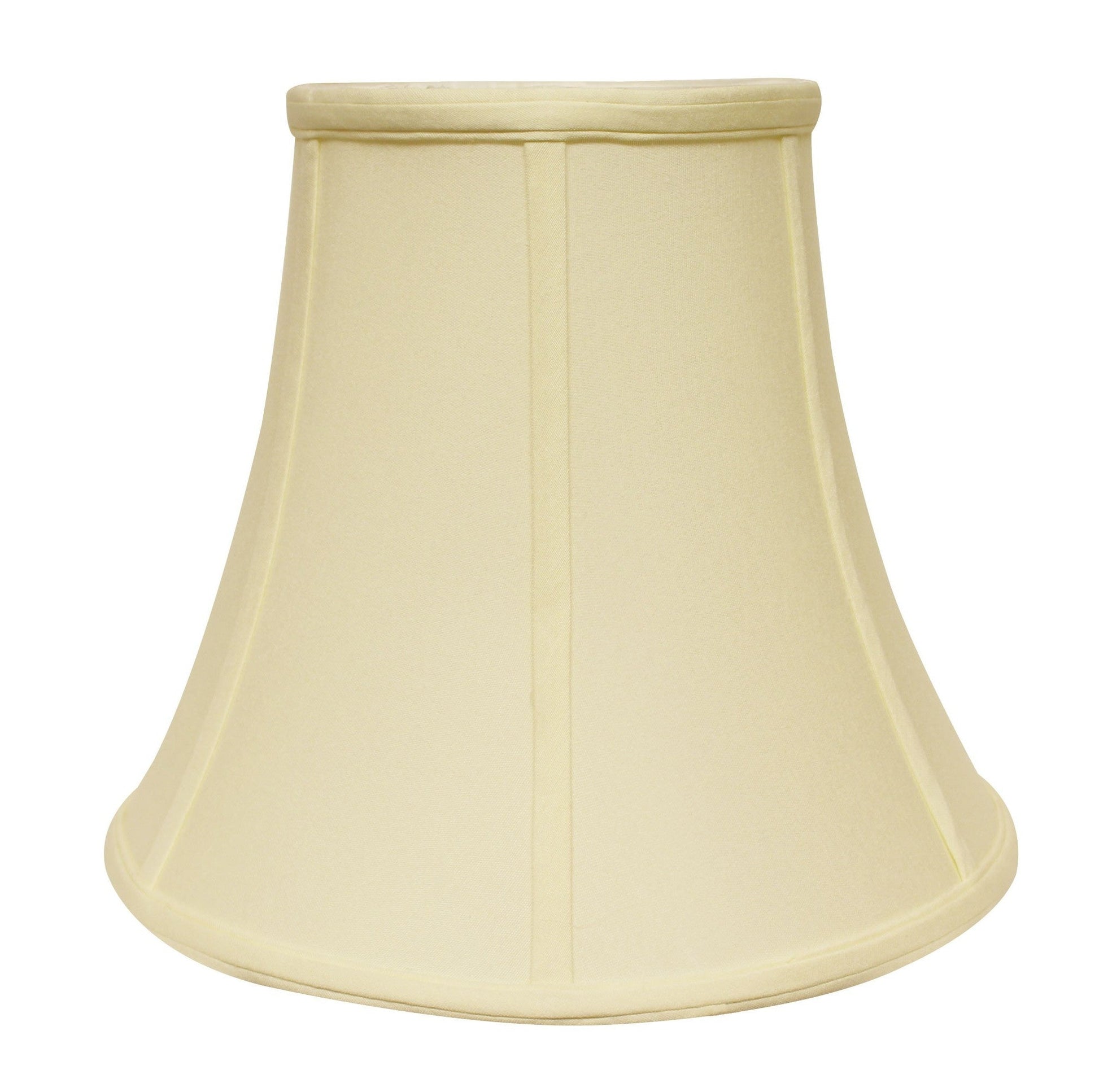 HomeRoots 16" Premium Bell No Slub Lampshade in Ivory Finish