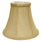 HomeRoots 16" Premium Bell No Slub Lampshade in Pale Brown Finish