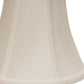 HomeRoots 16" Premium Bell No Slub Lampshade in Snow Finish