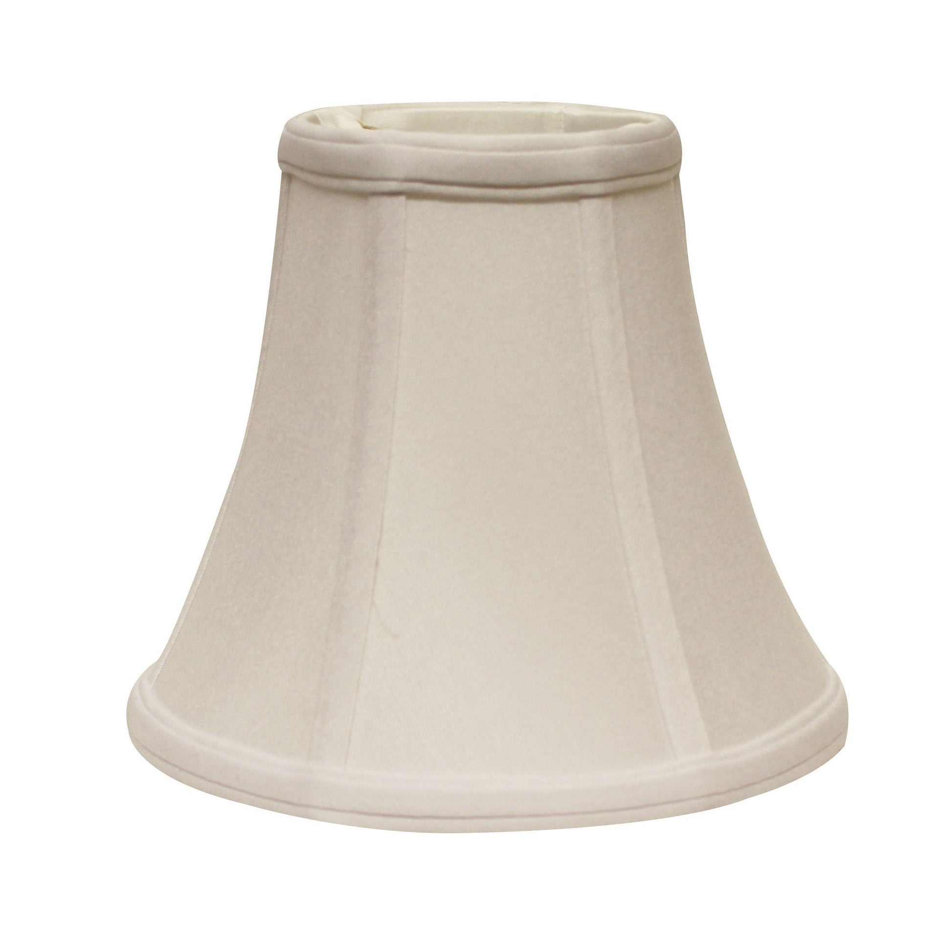 HomeRoots 16" Premium Bell No Slub Lampshade in Snow Finish