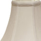 HomeRoots 16" Premium Bell No Slub Lampshade in Snow Finish