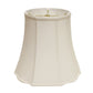HomeRoots 16" Premium Octagon Monay Shantung Lampshade in White Finish