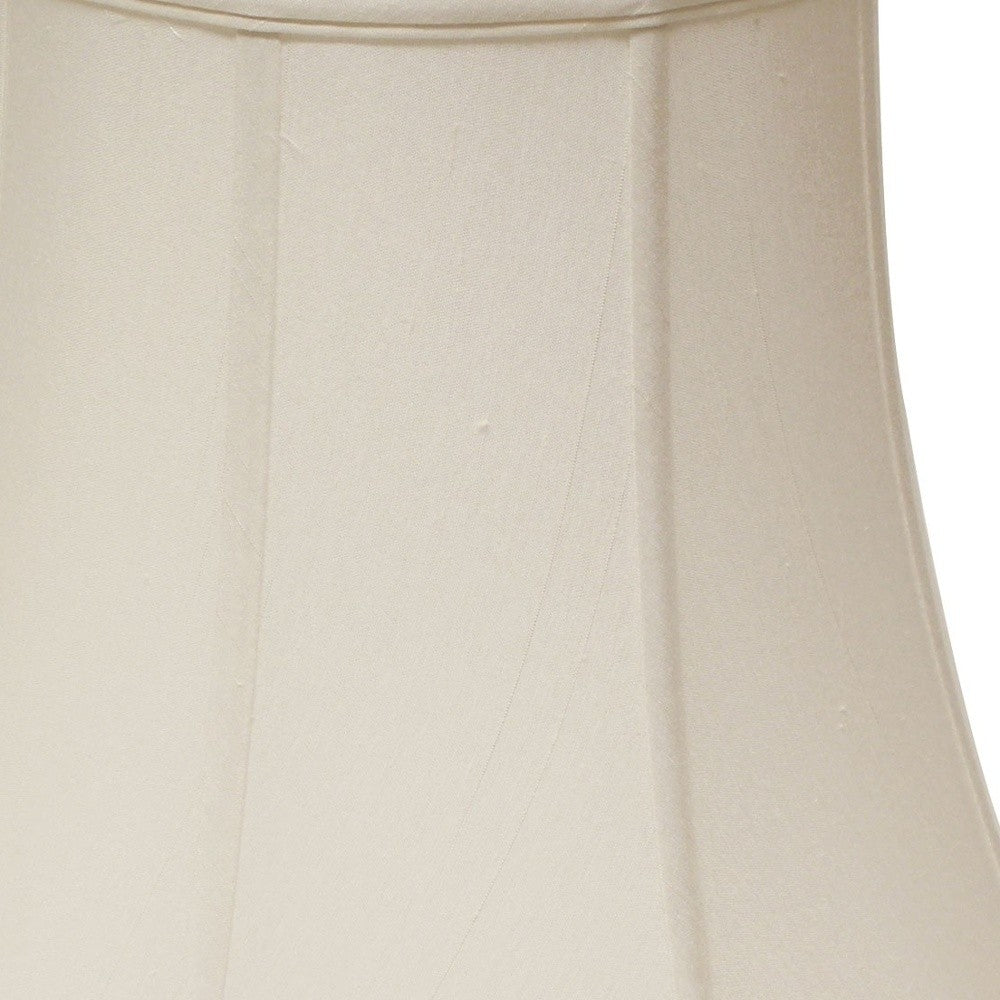HomeRoots 16" Premium Octagon Monay Shantung Lampshade in White Finish