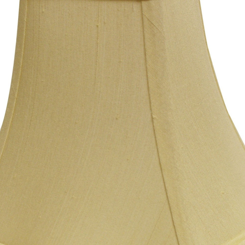 HomeRoots 16" Premium Square Monay Shantung Lampshade in Antique White Finish