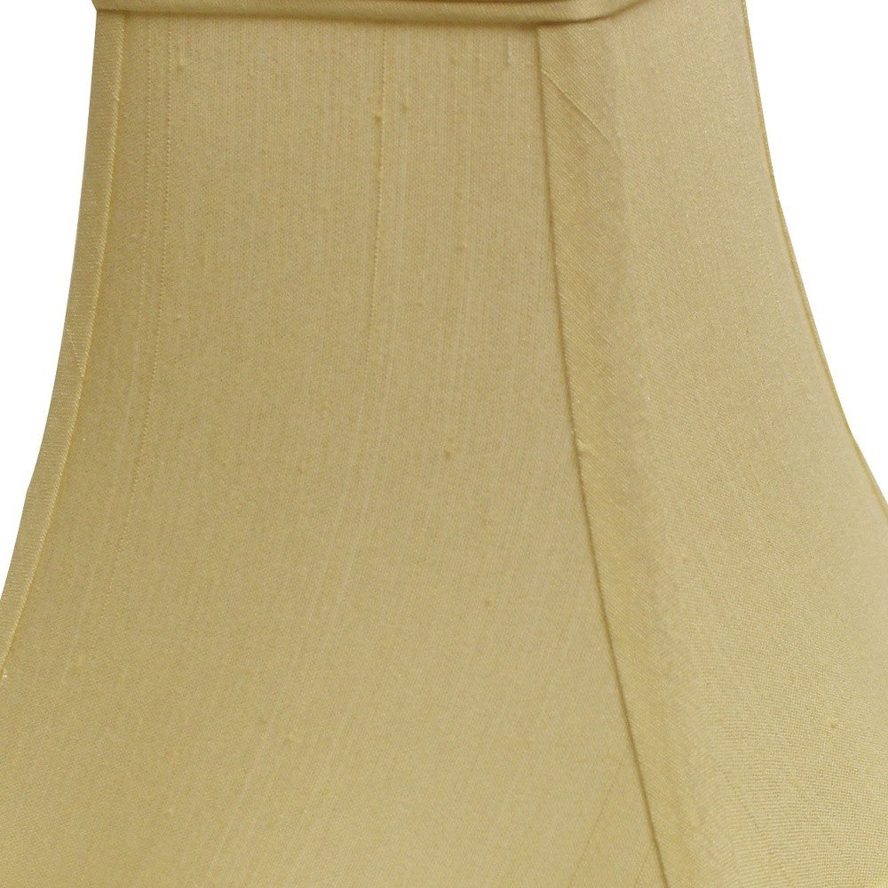 HomeRoots 16" Premium Square Monay Shantung Lampshade in Antique White Finish