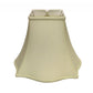 HomeRoots 16" Premium Square Monay Shantung Lampshade in Ivory Finish