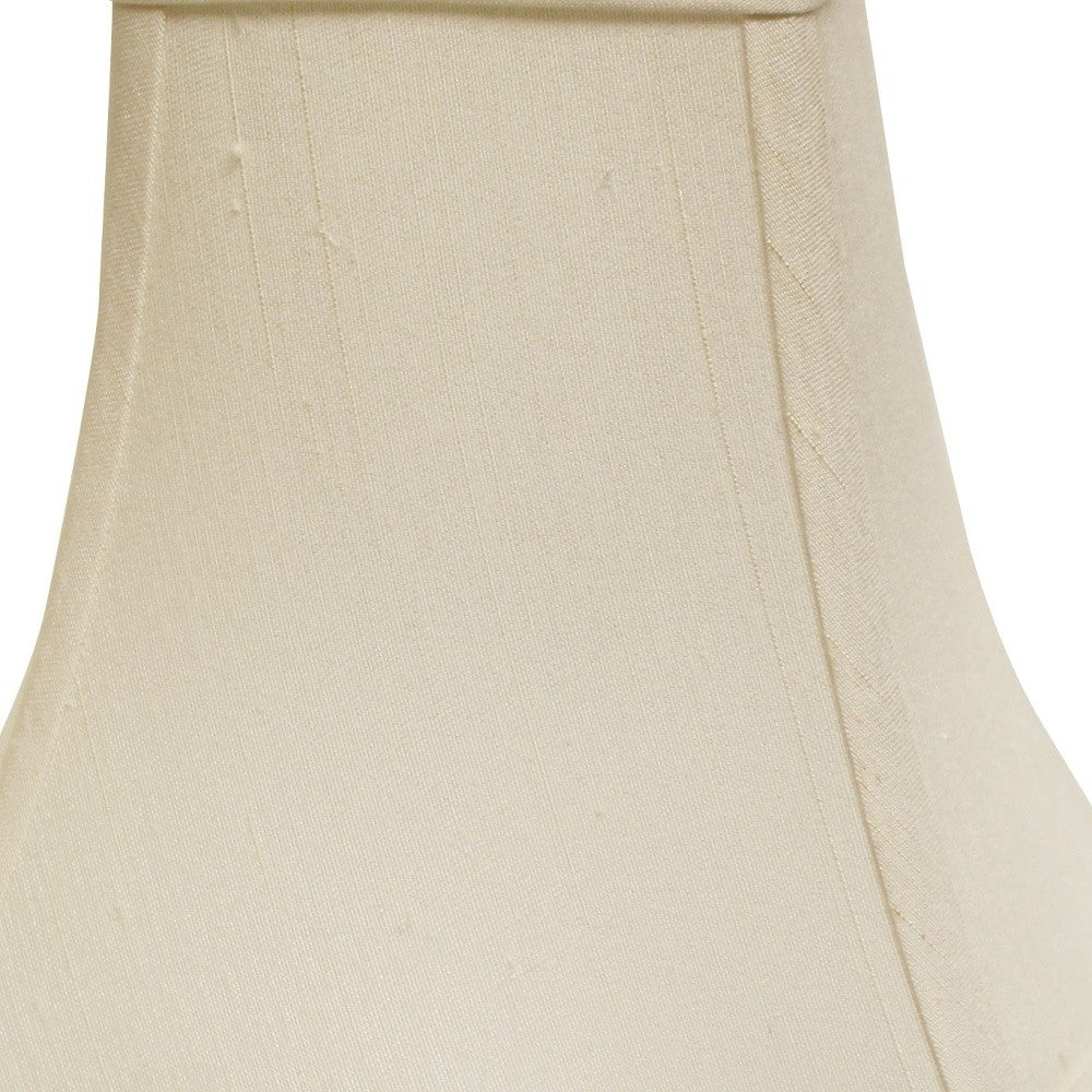 HomeRoots 16" Premium Square Monay Shantung Lampshade in White Finish