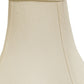 HomeRoots 16" Premium Square Monay Shantung Lampshade in White Finish