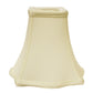 HomeRoots 16" Premium Square No Slub Lampshade in Ivory Finish