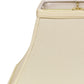 HomeRoots 16" Rectangle Bell No Slub Lampshade in Ivory Finish