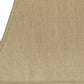 HomeRoots 16" Rectangle Bell No Slub Lampshade in Pale Brown Finish