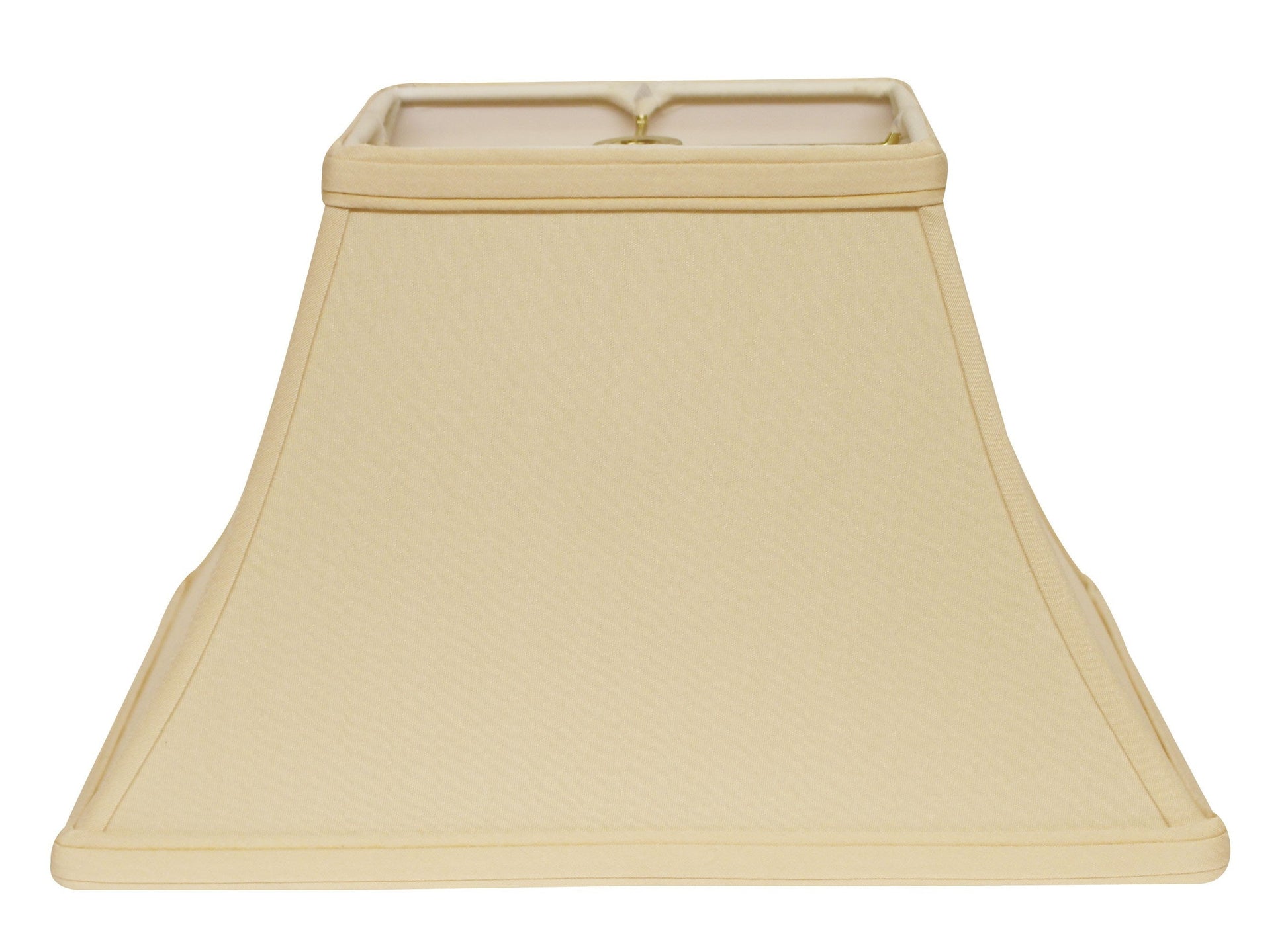 HomeRoots 16" Rectangle Bell No Slub Lampshade in Slate Grey Finish