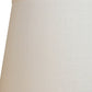 HomeRoots 16" Rounded Empire Slanted Linen Lampshade in White Finish