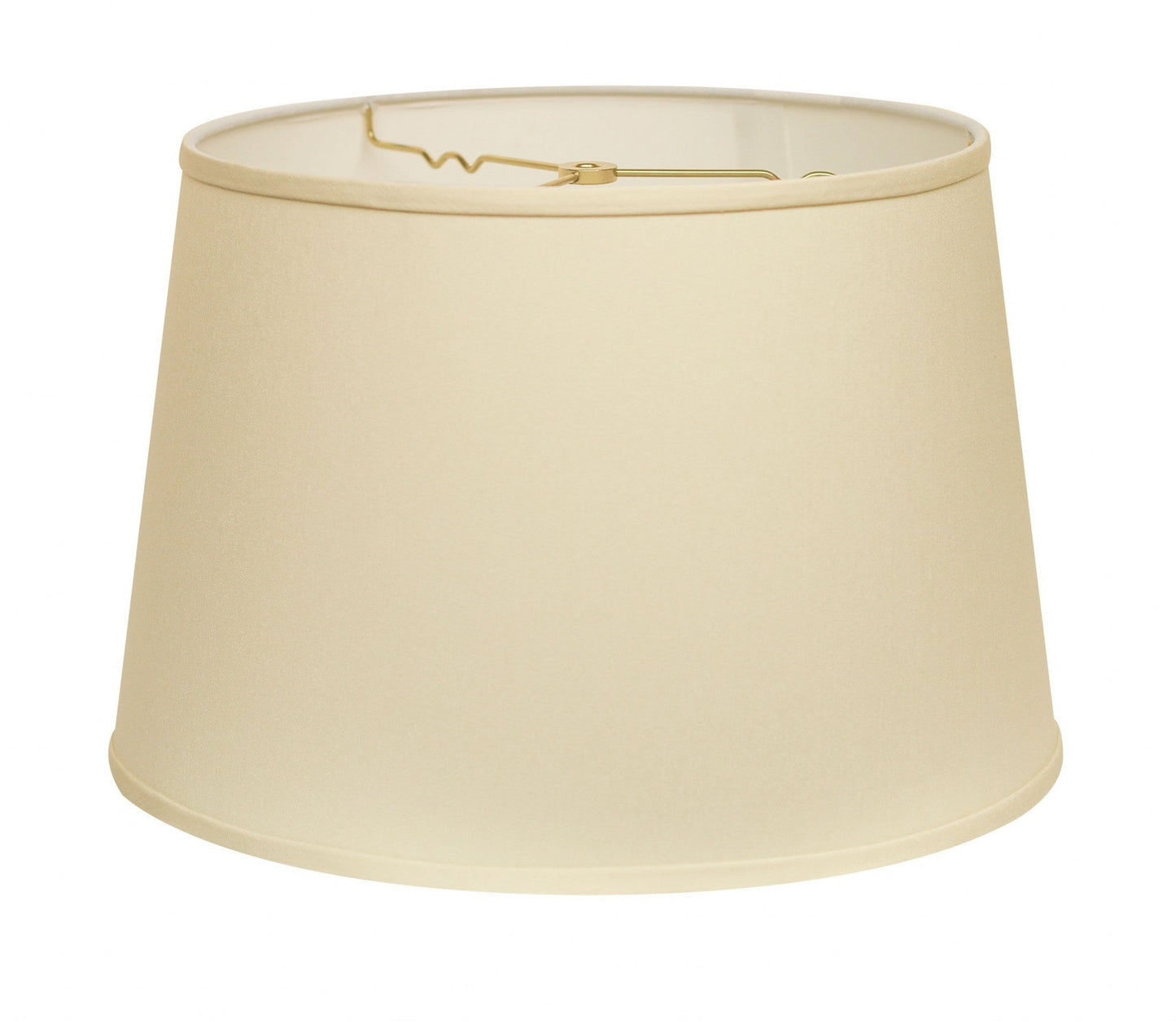 HomeRoots 16" Rounded Empire Slanted No Slub Lampshade in Ivory Finish