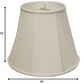 HomeRoots 16" Slanted Empire Monay Shantung Lampshade in White Finish