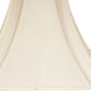 HomeRoots 16" Slanted Notch Square Shantung Lampshade in Ivory Finish